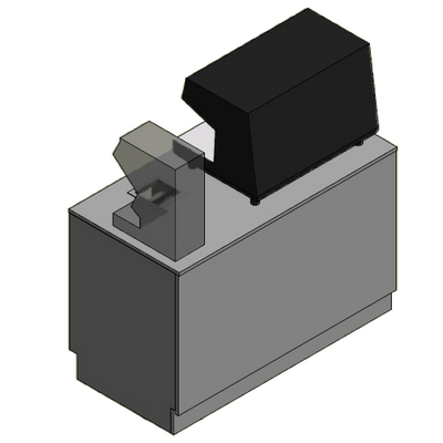 Lav frontdisk til espressomaskine - 140x71x92 cm