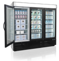 Display fryser - Tefcold NF7500G - 1657 liter - 51 dB - 30,6 kW/24 timer (flytbare hylder)