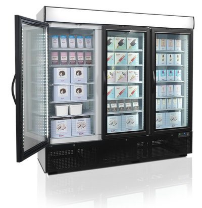Display fryser - Freeze7500G - 1657 liter - 51 dB - 30,6 kW/24 timer (flytbare hylder)