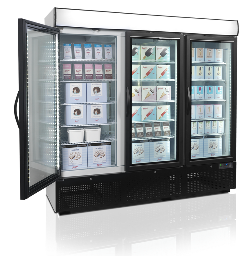Display fryser - Freeze7500G - 1657 liter - 51 dB - 30,6 kW/24 timer (flytbare hylder)