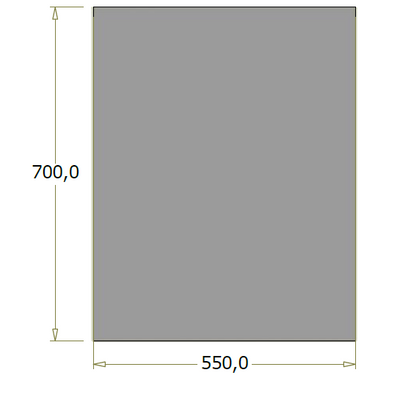 Bagdisk til opvaskebakker - 55x70x91,96 cm