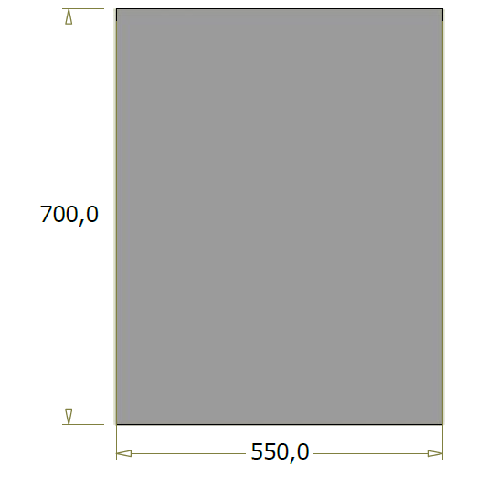 Bagdisk til opvaskebakker - 55x70x91,96 cm