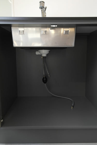 Opvaskestation til kontor og institution - 150x70x92,5 cm - Dansk produceret