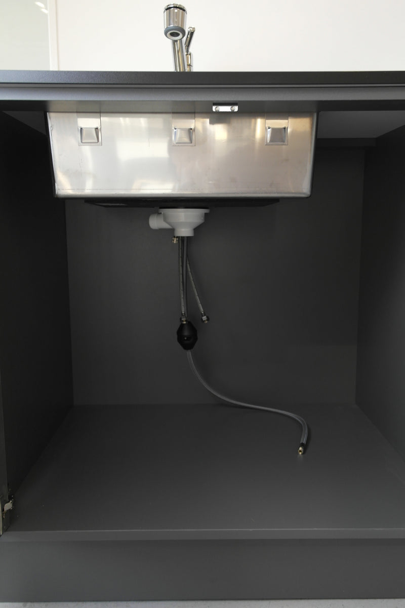 Opvaskestation til kontor og institution - 150x70x92,5 cm - Dansk produceret