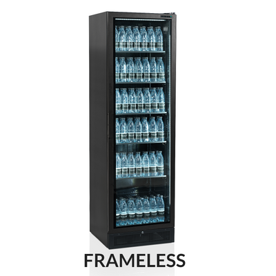 Rammeløs displaykøleskab