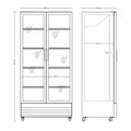 Dobbelt display køleskab - Scancool SD 826 BE - 660 liter - 60 DB - 3,46 kWh/24 timer