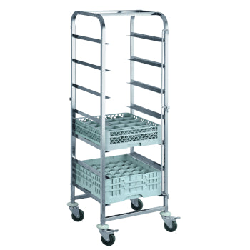 Stikvogn - 7 opvaskebakker 50 x 50 - 170 cm høj