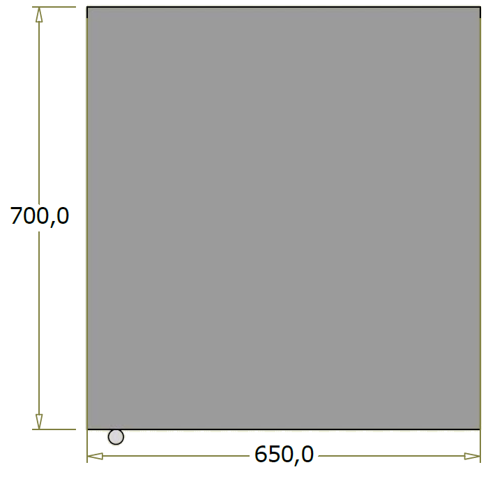 Bagdisk til vinskab - 65x70x91,96 cm