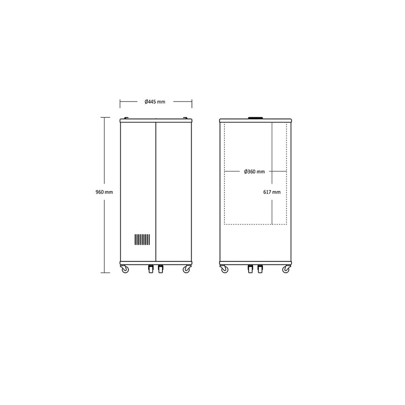 Tøndekøler - TK 66 - Statisk - 64 liter - 0,39 kwh/24 timer