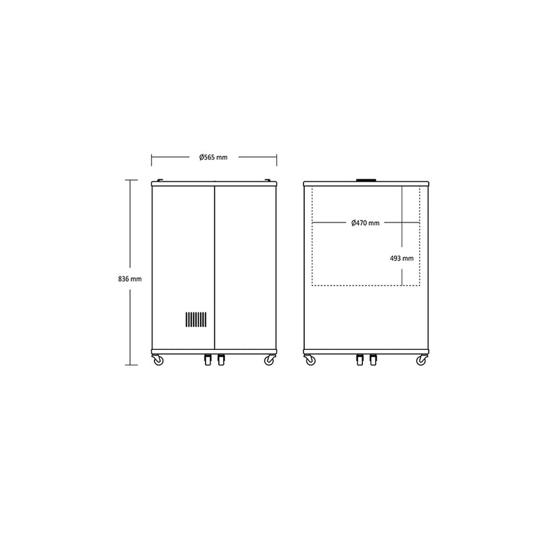 Tøndekøler - TK 86 - Statisk - 88 liter - 0,45 kwh/24 timer