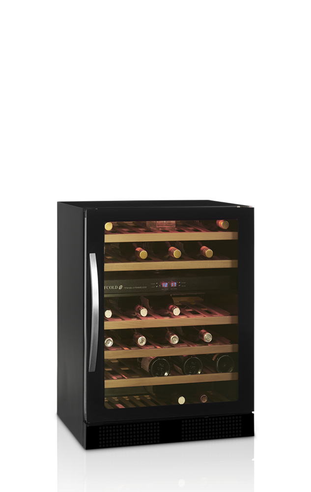 Vinkøleskab - TW200-2F - 5 til 18 °C - Ventileret - 46 flasker - 40 dB - 0,4 kW/24 timer