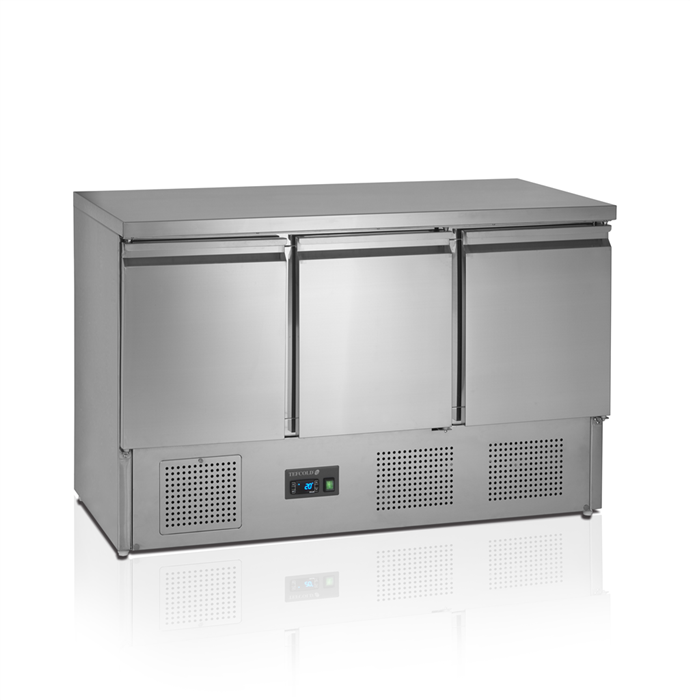Saladette - Tefcold SA1365 S/S - 368 liter - 3,15 kw/24 timer - 136,5 cm bred
