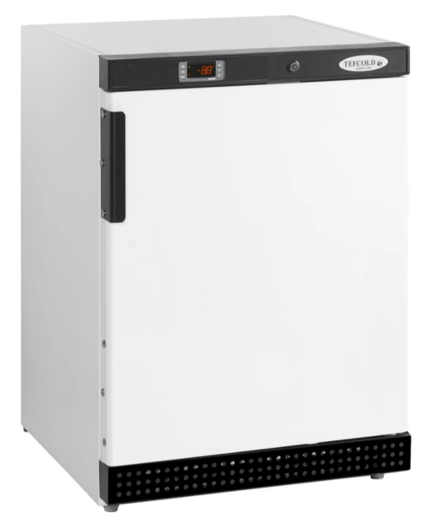 Lille hvidt lagerkøleskab