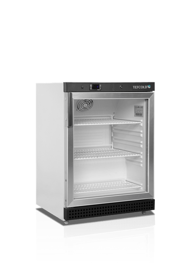 Mini display køleskab - Tefcold UR200G - 119 liter - 40 DB - 1,6 Kw/ 24 timer