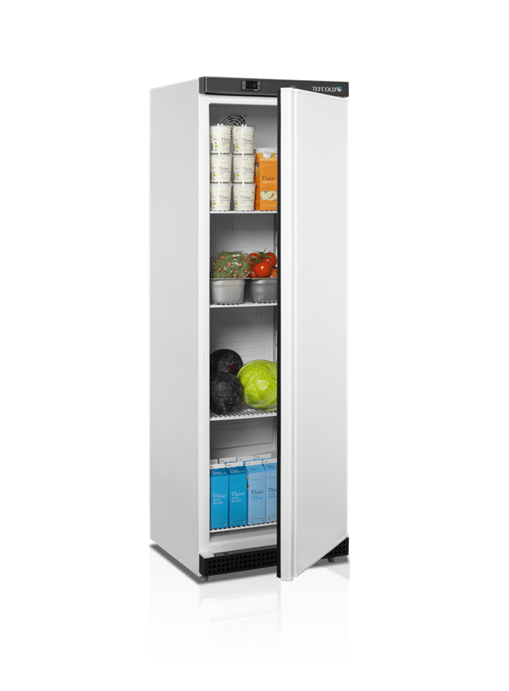 Lagerkøleskab - Tefcold UR400 - 350 liter - 40 DB - 1,31 kw/24 timer (50,5 x 41,5 cm hylder)
