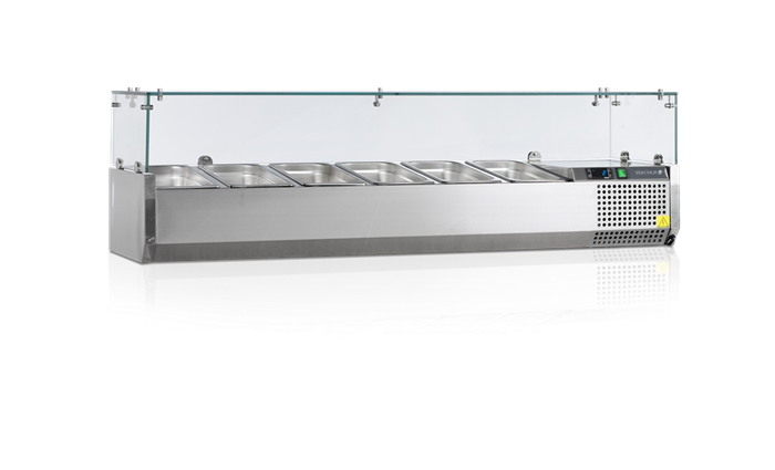 Tefcold VK 33-140 - Køleopsats til 6 x GN 1/4 - 140 cm bred