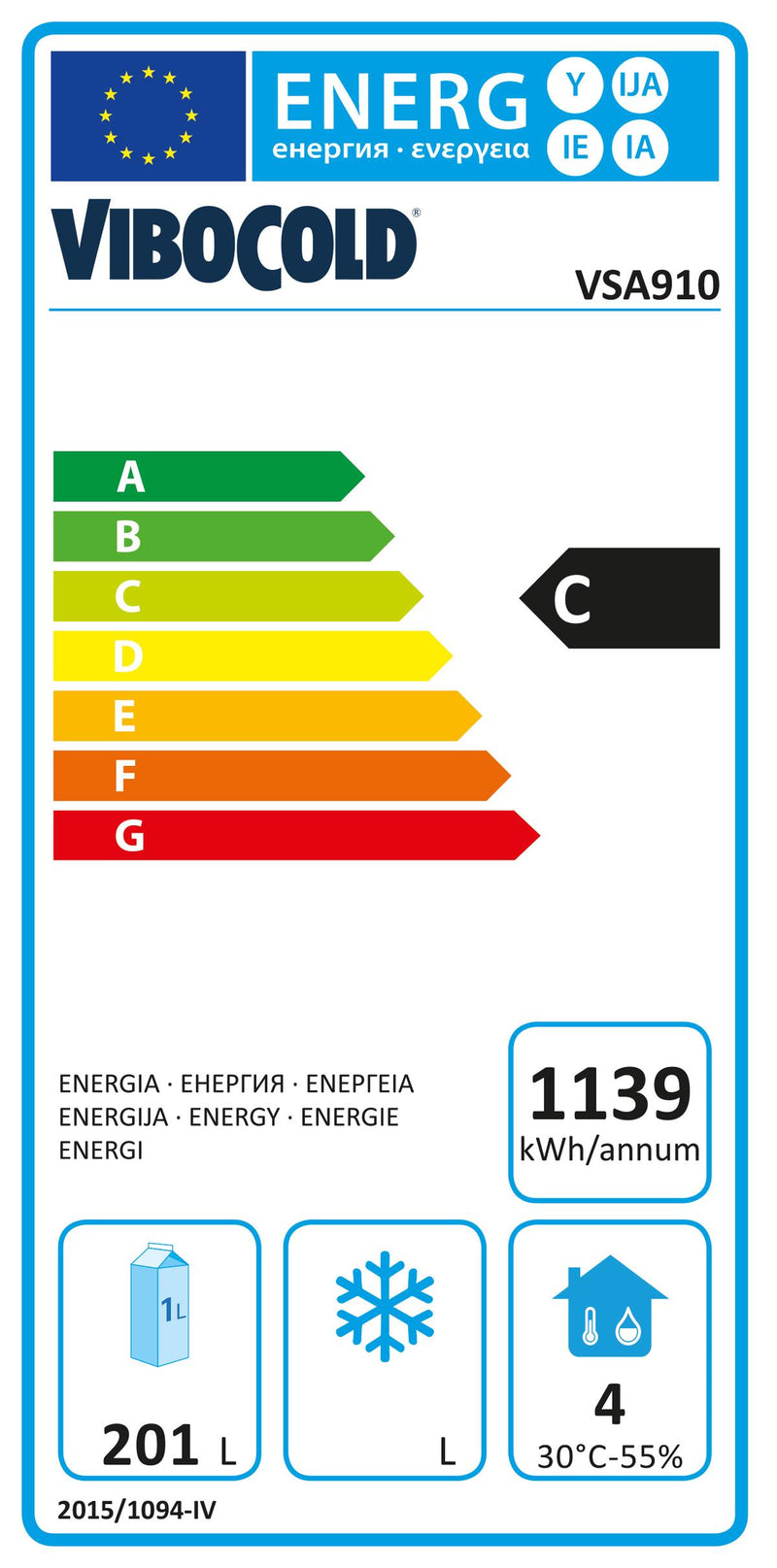 VSA 910 salatedde - Klimaklasse C