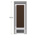 Bagdisk til lille vinskab - 35x70x91,96 cm