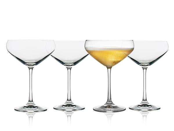 4 stk. Lyngby Glas Juvel Champagneskål 34 cl
