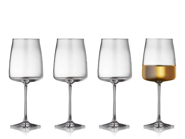 4 stk. Lyngby Glas Krystal Zero Hvidvinsglas, 43 cl