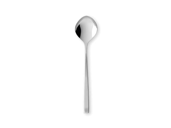 12 stk. Gense Fuga Spiseske 18,8 cm Mat/Blank stål