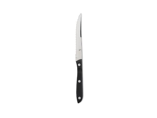 12 stk. Gense Old Farmer black Steakkniv 22 cm Sort/Stål