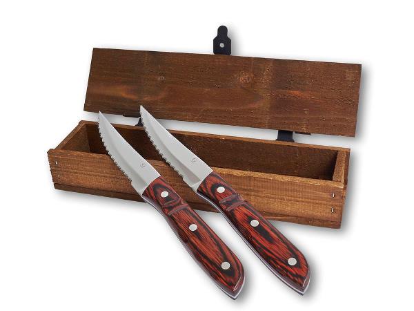 Gense Old farmer classic Steakkniv xl 23,5 cm 2 stk. Træ/Stål