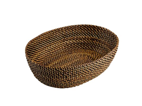 Bastian Brødkurv oval 29,5 x 23 cm Lys/Mørk brun