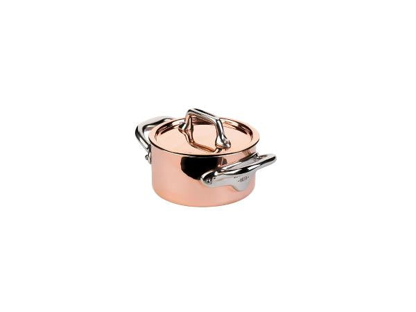 Mauviel Gryde med låg mini Dia 9 x 4,5 cm 30 cl Kobber/Stål