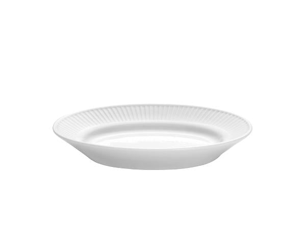 2 stk. Pillivuyt Plissé underskåle Fad nr. 6 L:17 cm x B: 11,5 cm - Hvid - Ovnfast