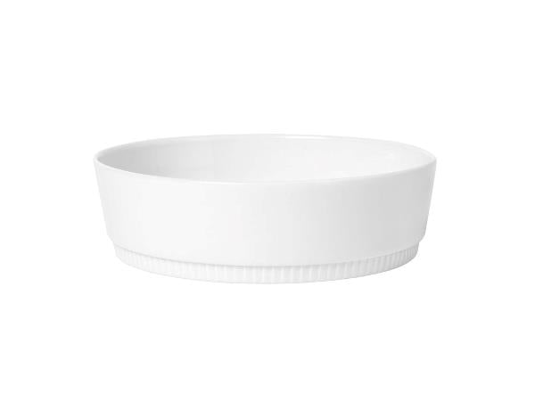 2 stk. Pillivuyt Toulouse skåle lav nr. 5 - Ø23 cm 1,8 liter - Hvid - Ovnfast (tilbehør eller bagværk)