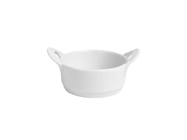 2 stk. Pillivuyt Toulouse skåle med håndtag - Ø11 cm 23 cl - Hvid - Ovnfast (tilbehør el. dip)