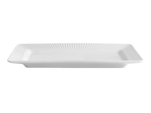 3 stk. Pillivuyt Plissé fade L:26 cm x B:14 cm - Hvid - Ovnfast