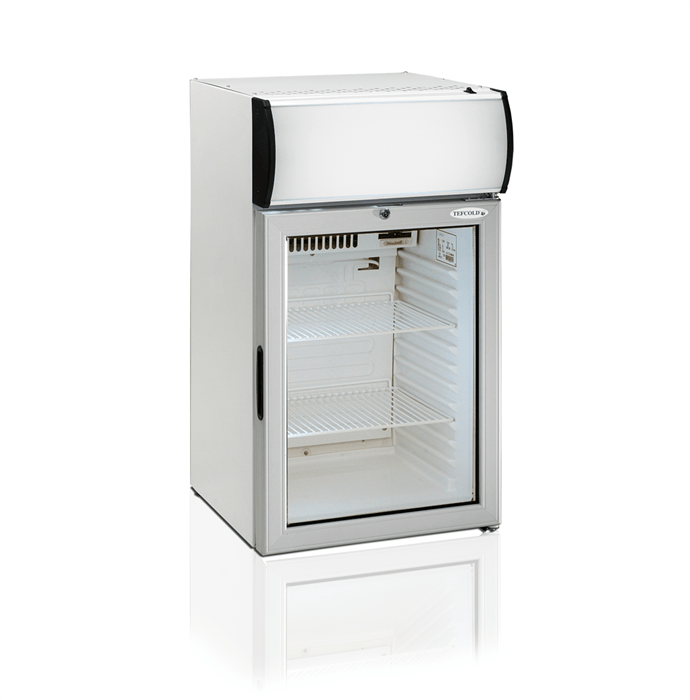 Mini display køler - Tefcold FS80CP - 55 liter - 42 dB - 1,1 kW/24 timer